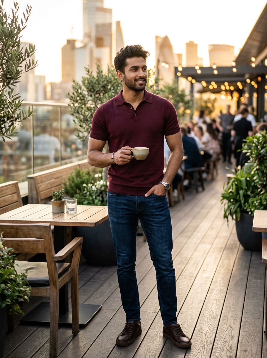 Weekend Vibes - Combed Polo & Slim Denim